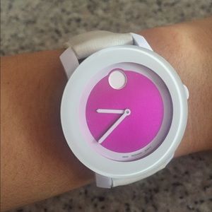 MOVADO BOLD // genuine Ieather watch. -PRICE DROP