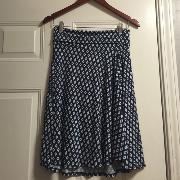 NWT 💰 Beautiful Blue Abstract Print Skirt 💎 S