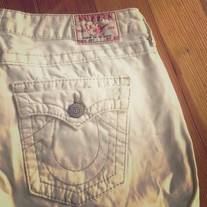 Cotton/linen white True Religion pants! BARGAIN!!