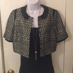 Badgley mischka cropped blazer