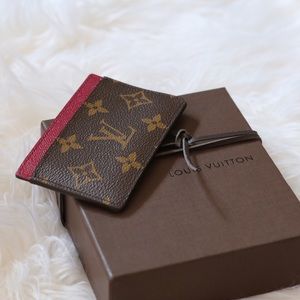 Louis Vuitton Fucshia Monogram Card Holder