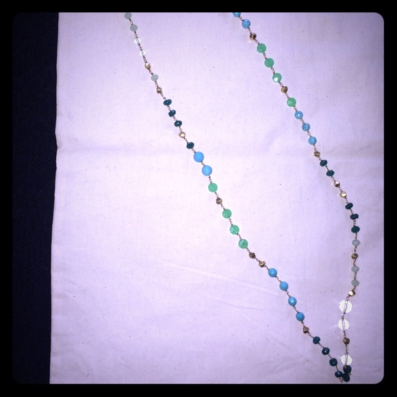 Stella & Dot long beaded layering necklace