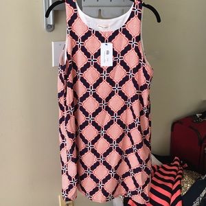 NWT Orange and Navy Dress!