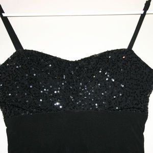 Black sequined dress