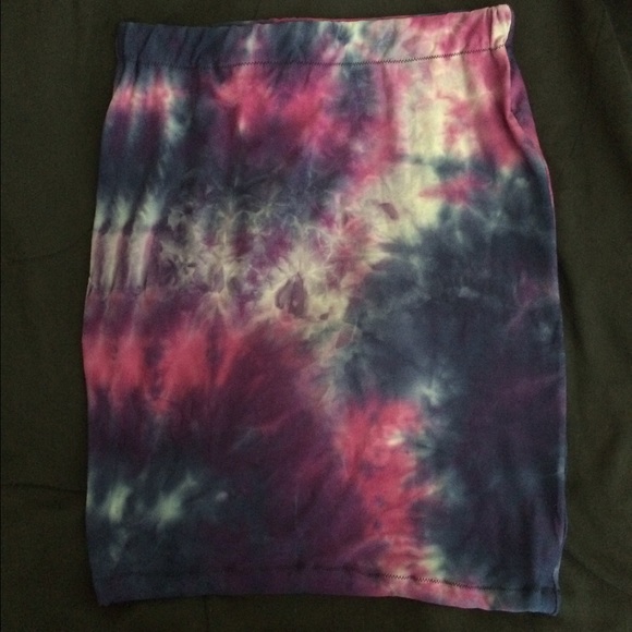 Tie dye pencil skirt