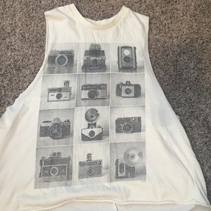 Faded Camera Muscle Tee