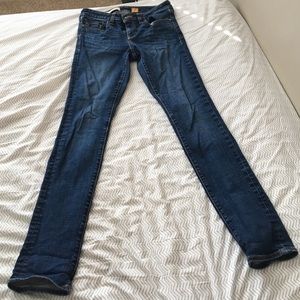 Dark Wash Skinny Jeans by Pilcro (Anthropologie)