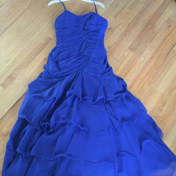 Royal blue prom dress