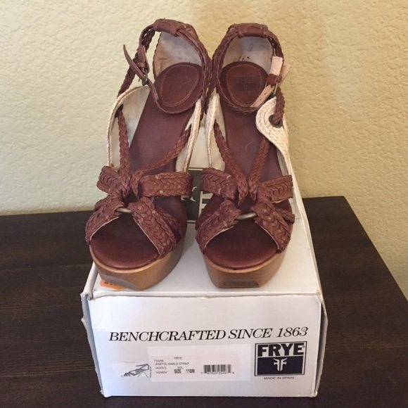 Frey Annette Ankle Strap Platform Sandals - Picture 1 of 4