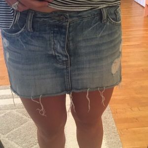 Denim mini skirt