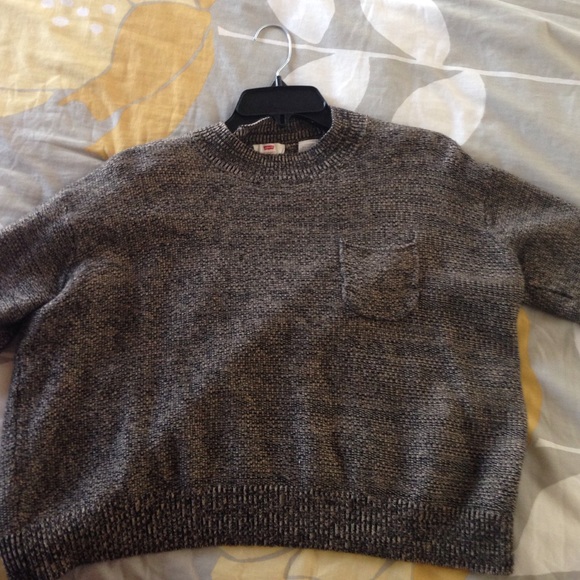 LEVI's long sleeve crop top/cotton