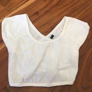 Brandy Melville cross-back crop top