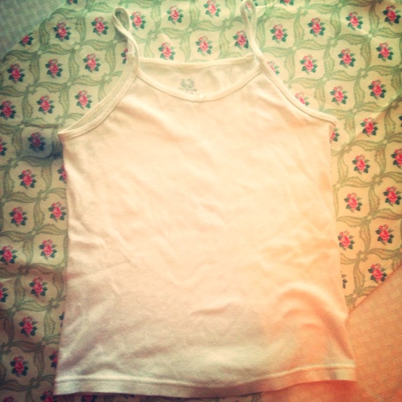 A white tank top
