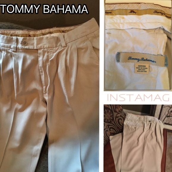 TOMMY BAHAMA Mens Silk Pleated Front Pants