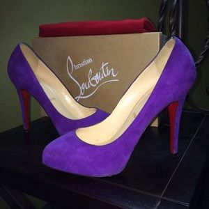 Christian Louboutin Declic 120 Purple suede sz 39