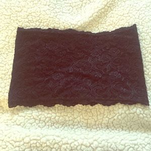 Black Lace Bandeau Bra