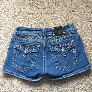 Studded Miss Me shorts