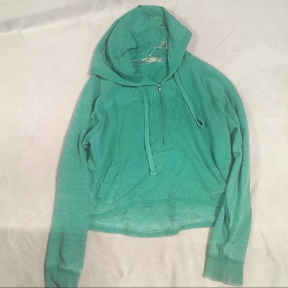 Green hoodie
