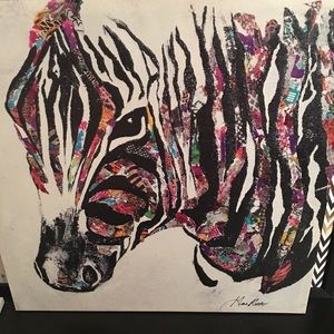Zebra painting