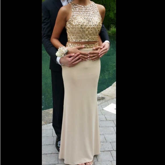 Beige Prom Dress