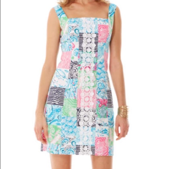 Lilly Pulitzer IDI Shift Patchwork Dress