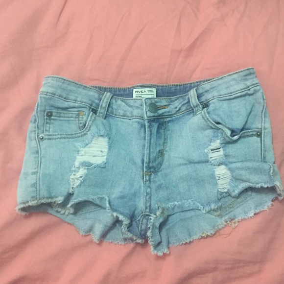 RVCA DENIM SHORTS SZ 25