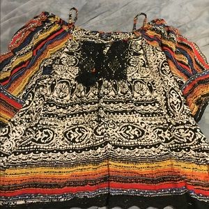 **Cold Shoulder boho top