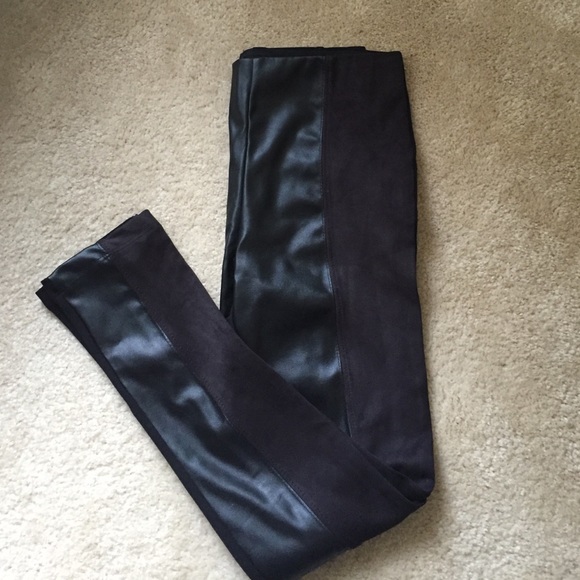 ZARA leather / suede black jegging