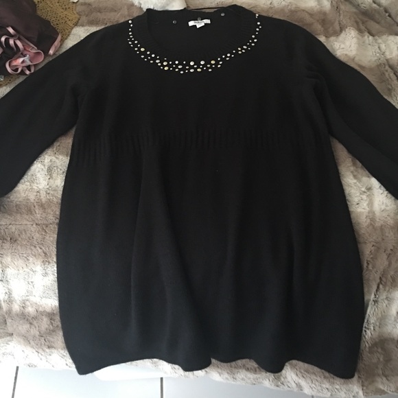 Black sweater dress