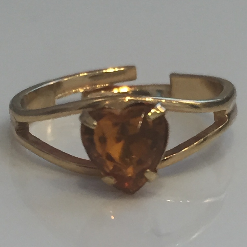 Orange Gemstone Ring