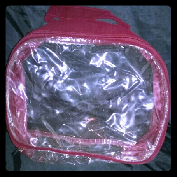 Clear suede bag