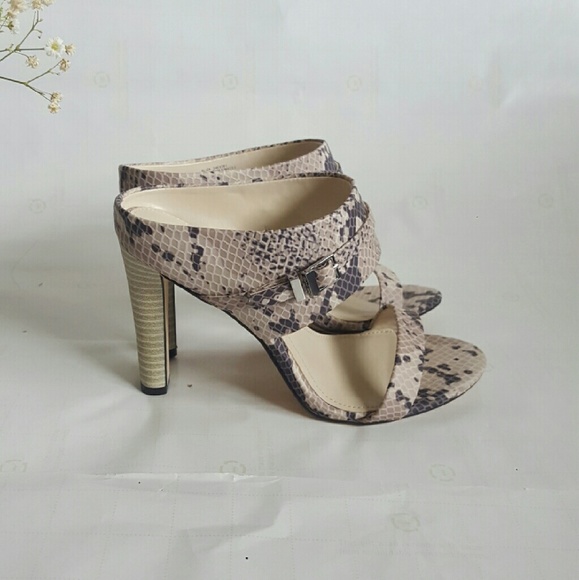 Calvin Klein Shoes - *Calvin Klein* Sneakskin High Heel sandals
