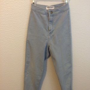 American apparel light wash easy jeans