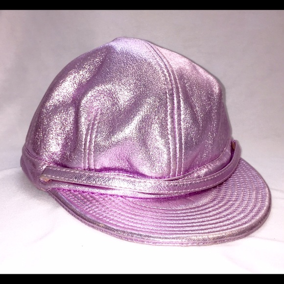 KOKIN New York Metallic Leather Riding Style Cap