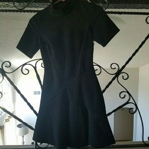 Bcbg black fit and flare dress
