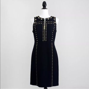 MICHAEL KORS Studded Sheath Dress with Zipper
