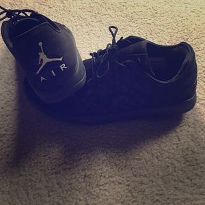 Black Air Jordan shoes