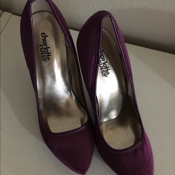Charlotte Russe Plum Pumps