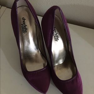 Charlotte Russe Plum Pumps