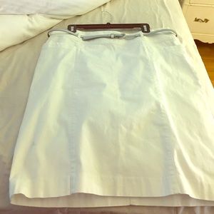 White skirt