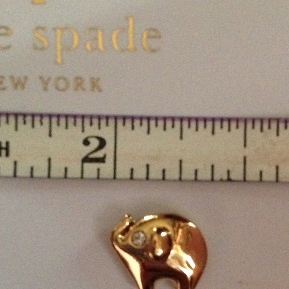 Kate Spade lucky elephant studs NWT - Picture 2 of 3