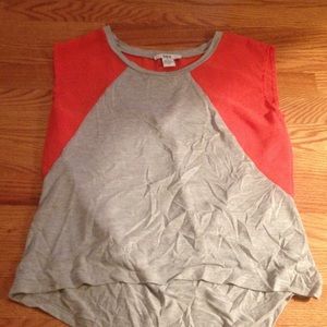 Orange and grey bar III shirt