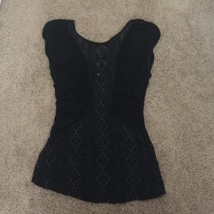 BKE Boutique black blouse