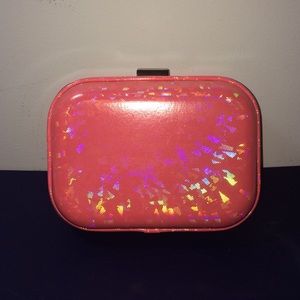 Street Level Pink Glitter Clutch