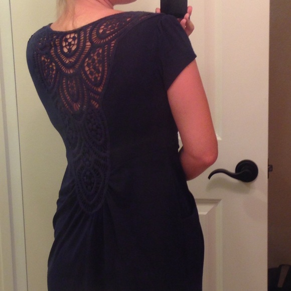 Motherhood maternity navy dress