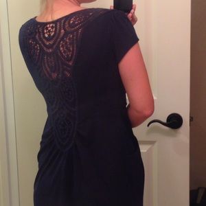 Motherhood maternity navy dress