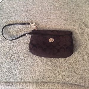 Black Coach wristlet