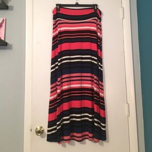Striped Maxi Skirt