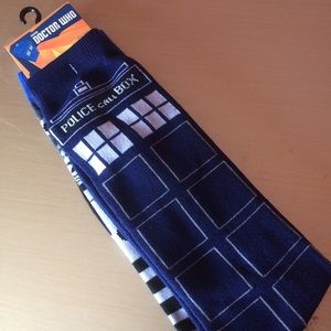 Two pairs of Doctor Who socks