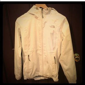 White North Face Raincoat